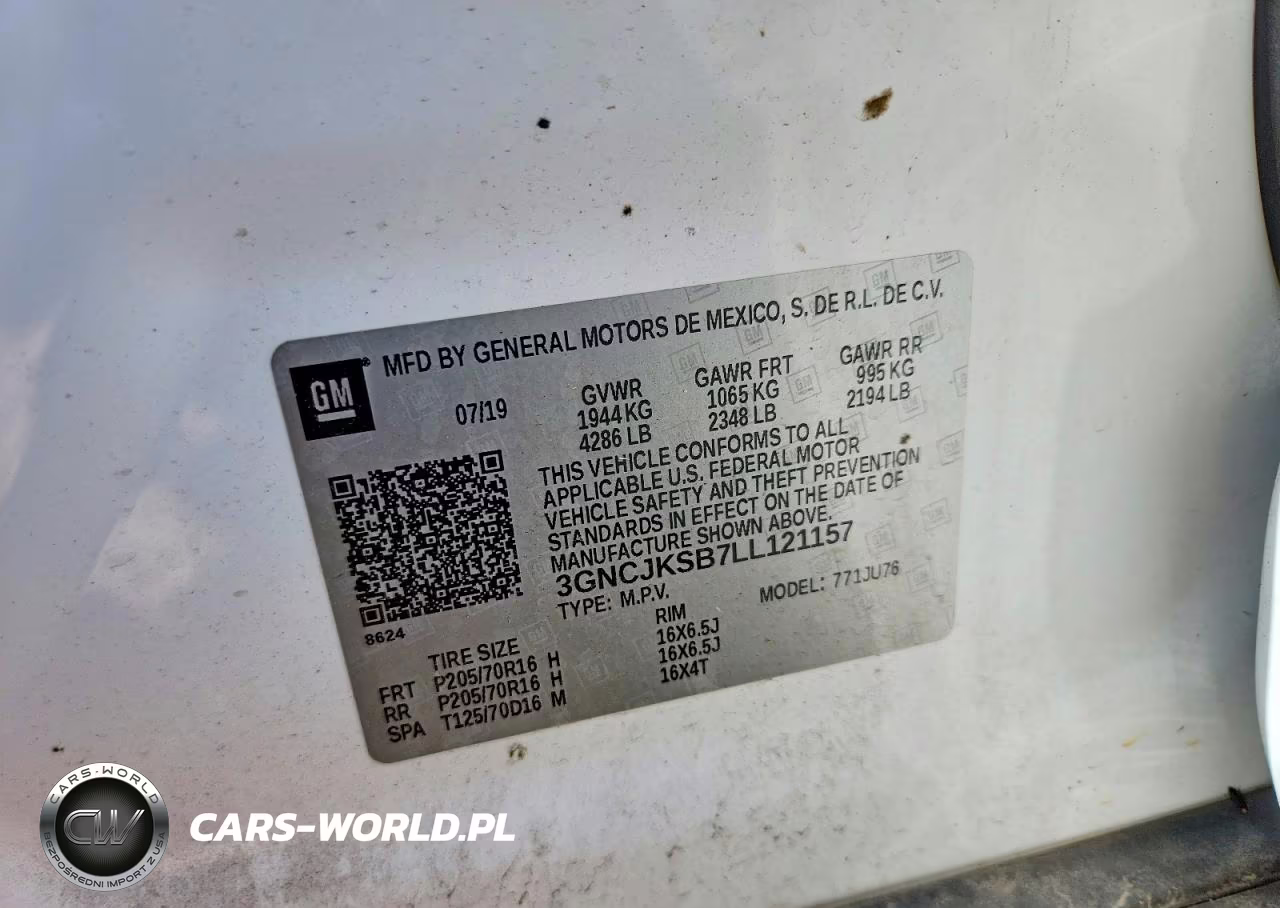 2020 Chevrolet Trax Ls VIN:3GNCJKSB7LL121157 - 13
