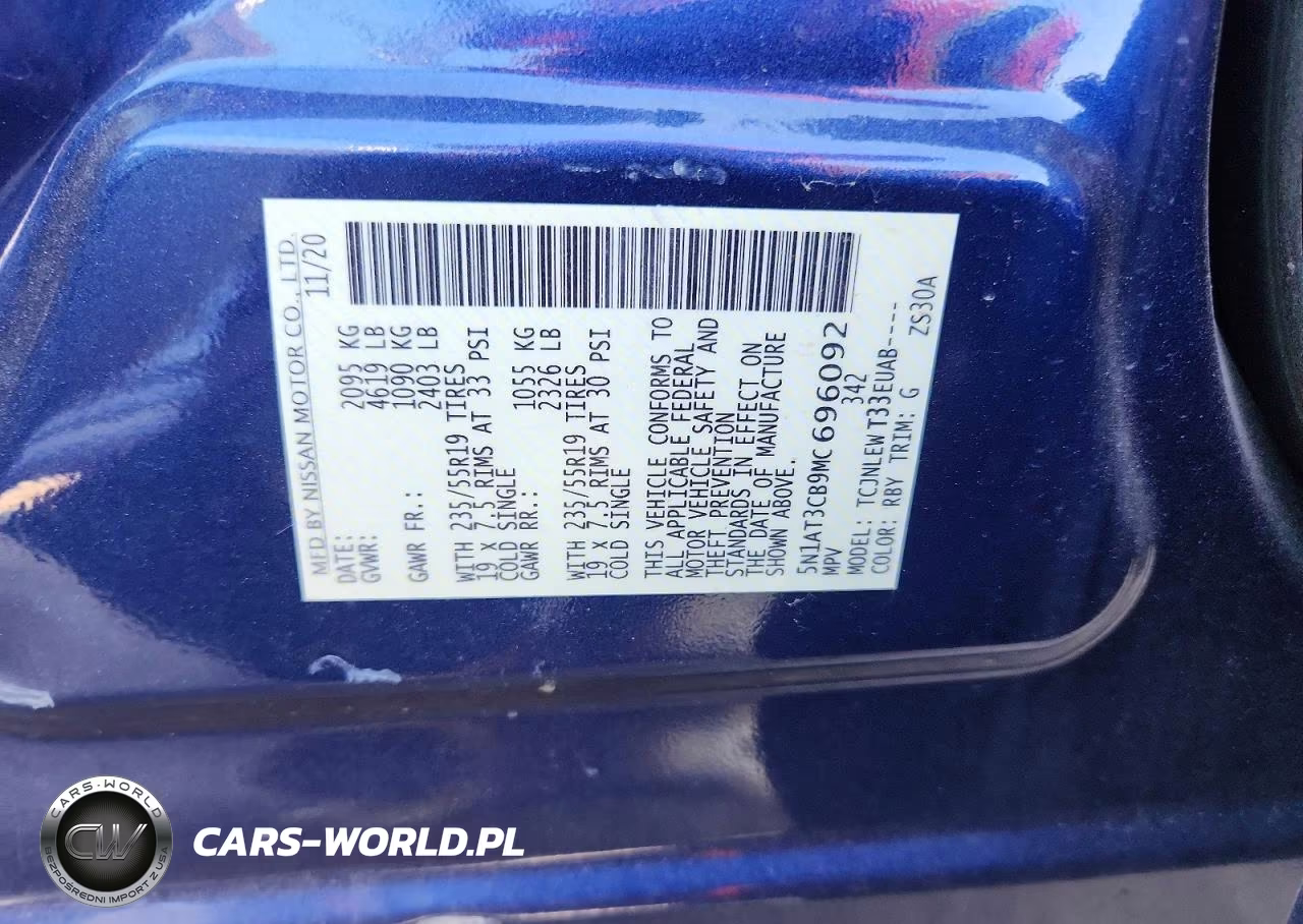 2021 Nissan Rogue Sl VIN:5N1AT3CB9MC696092 - 13