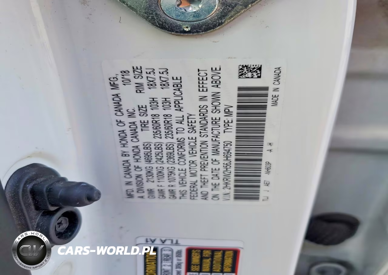 2018 Honda Cr-V Ex VIN:2HKRW2H56JH694750 - 14