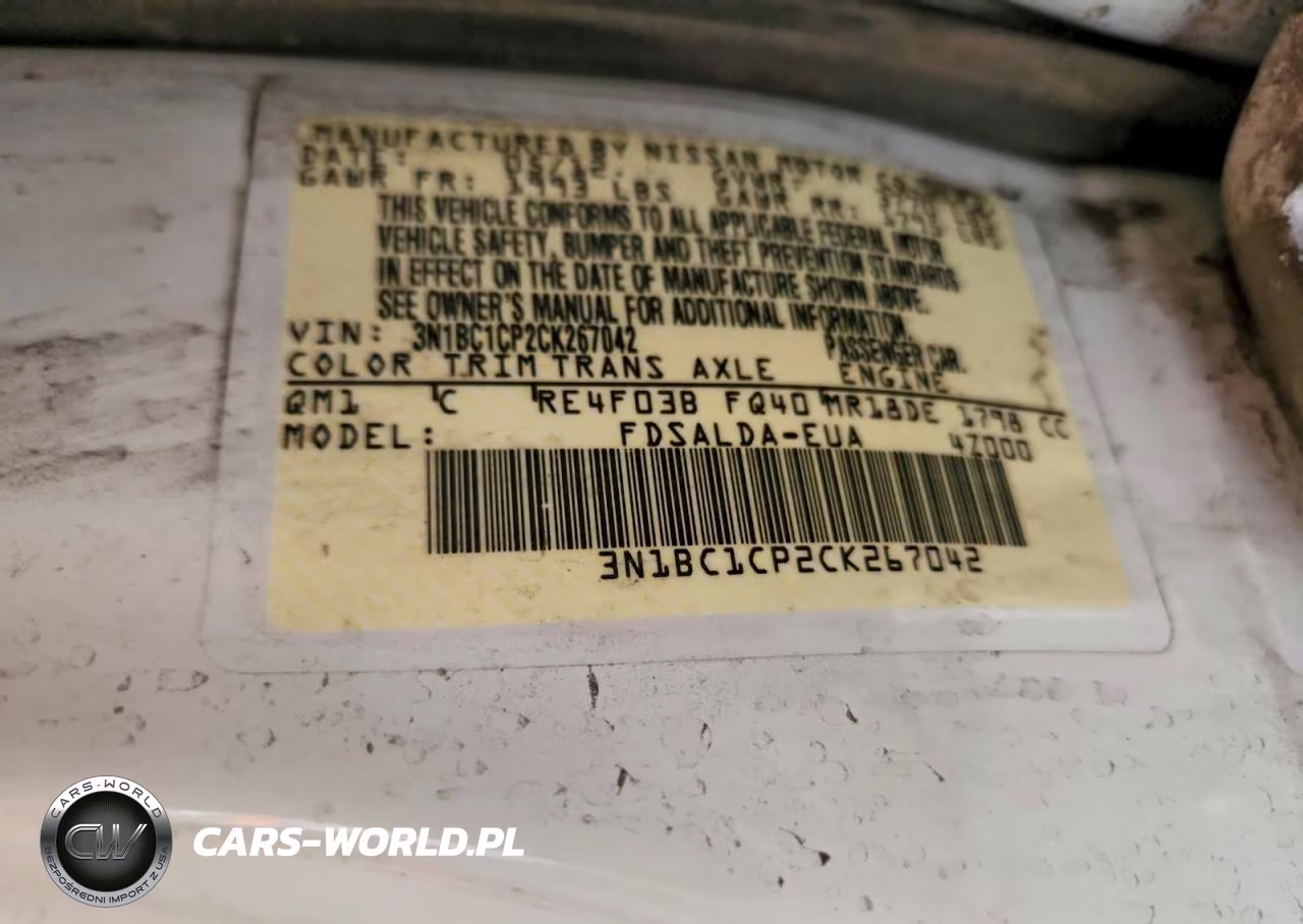2012 Nissan Versa 1.8 S VIN:3N1BC1CP2CK267042 - 13