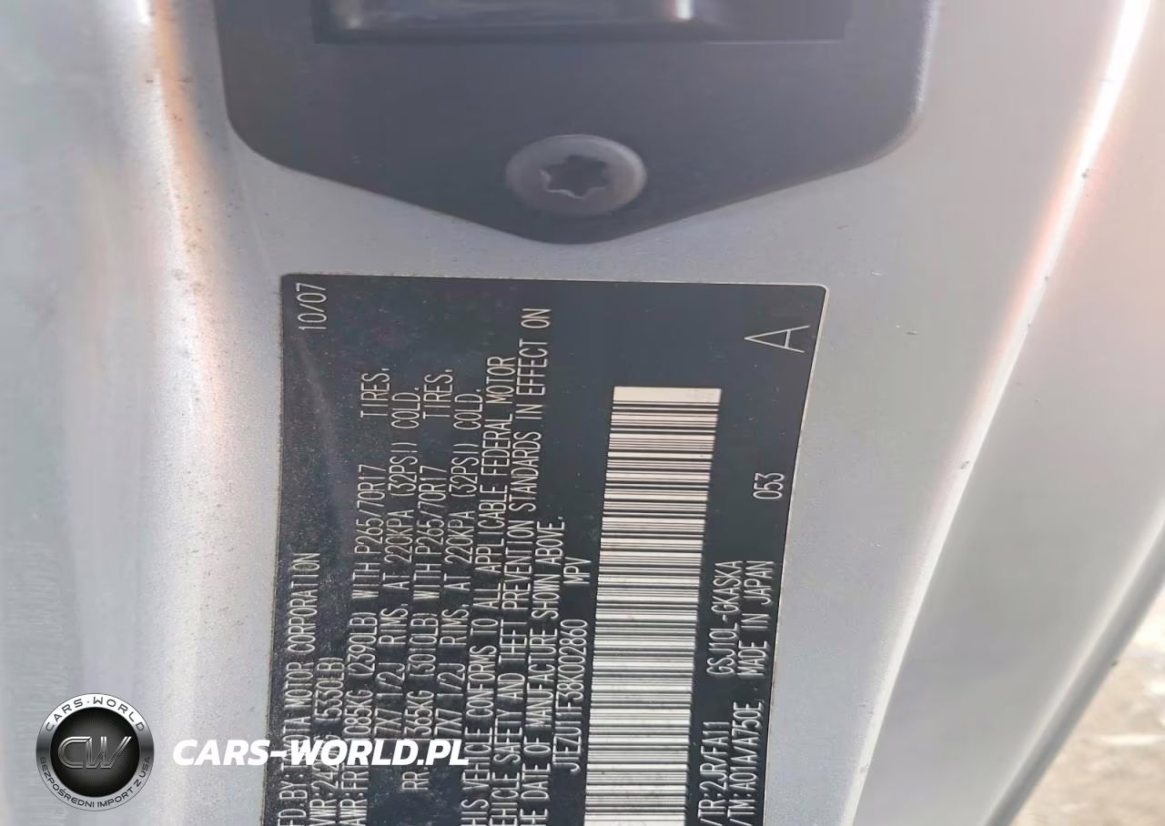 2008 Toyota Fj Cruiser Base VIN:JTEZU11F38K002860 - 12