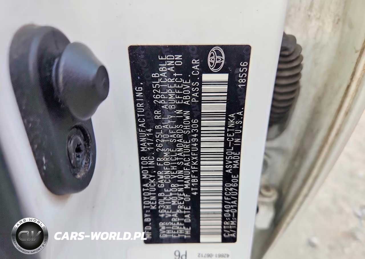 2015 Toyota Camry Le VIN:4T1BF1FKXFU494306 - 12