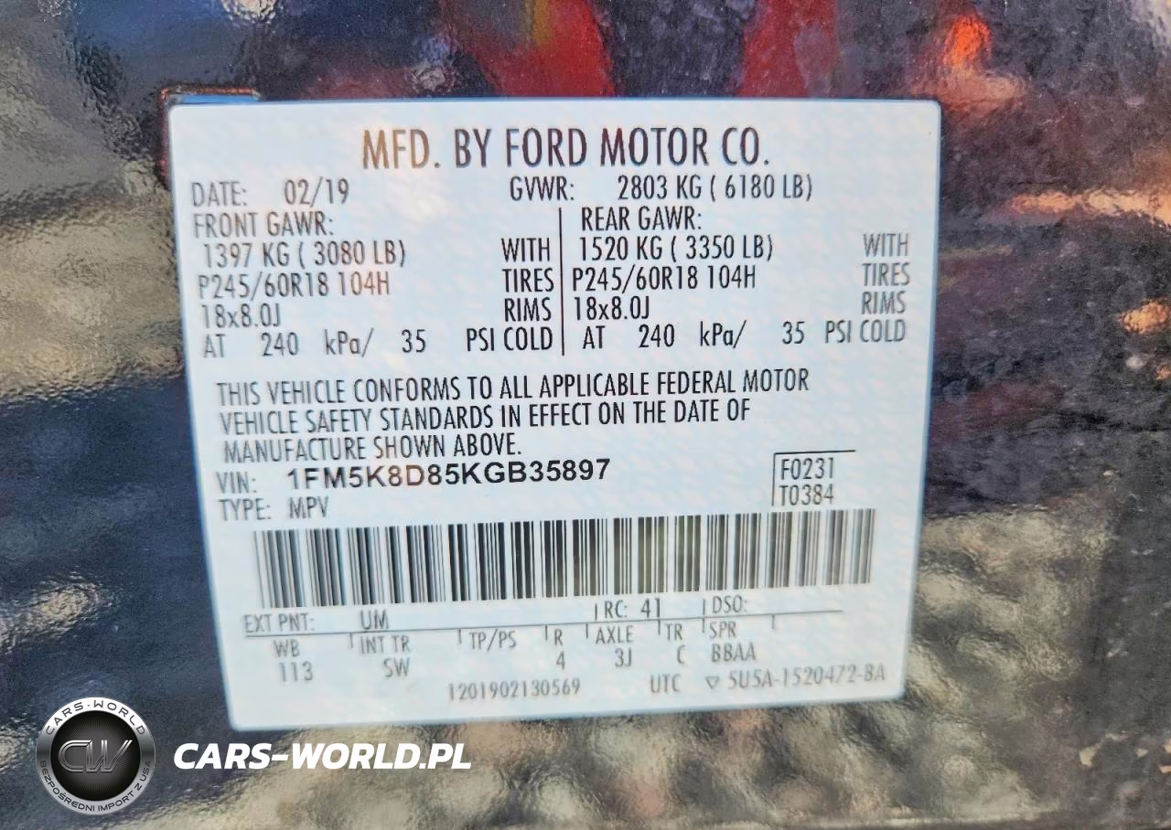 2019 Ford Explorer Xlt VIN:1FM5K8D85KGB35897 - 13