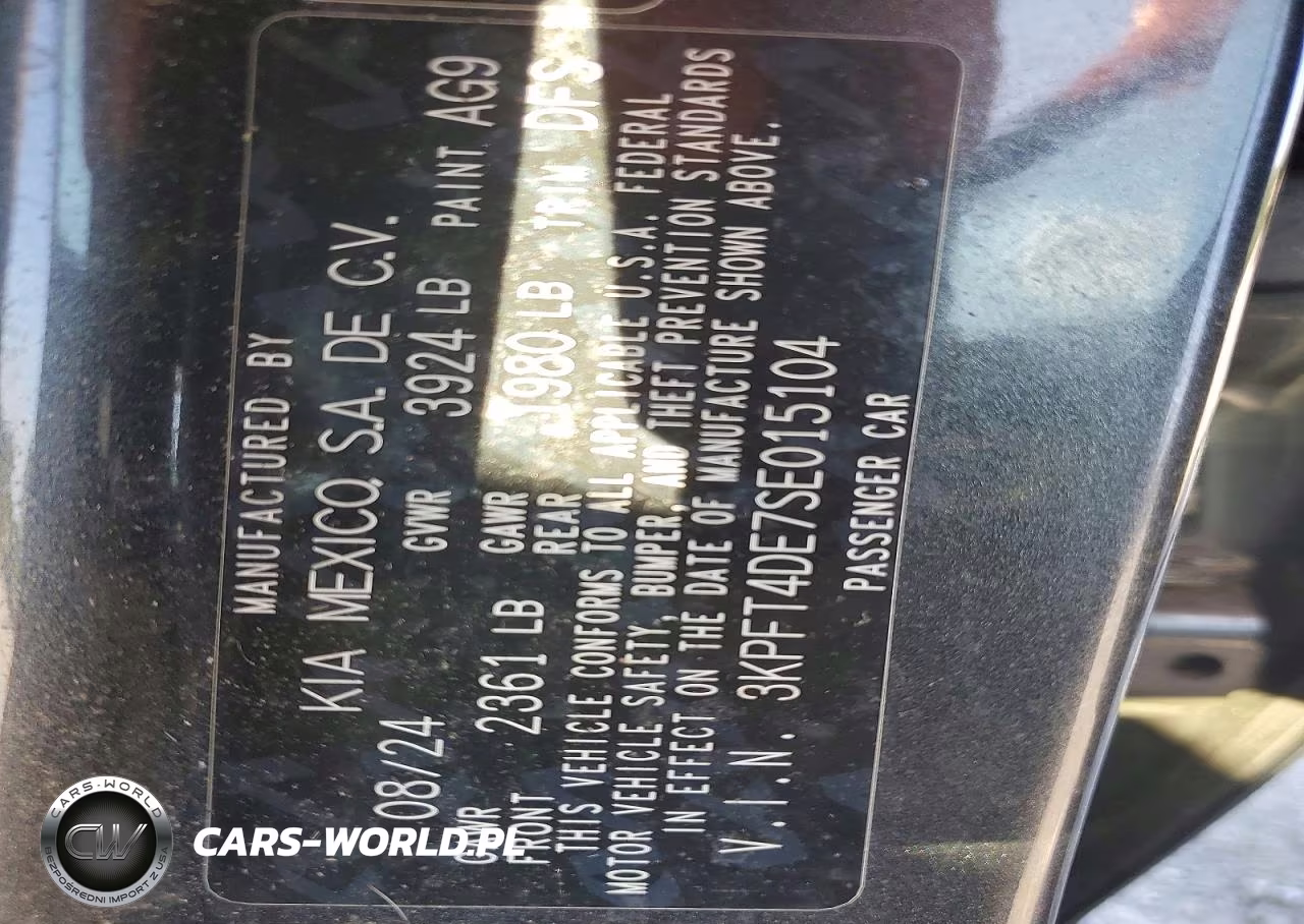 2025 Kia K4 Lxs VIN:3KPFT4DE7SE015104 - 12
