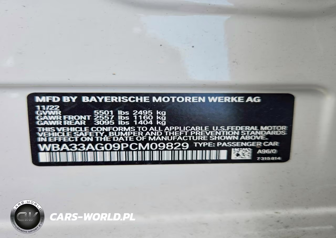 2023 BMW 530Xe VIN:WBA33AG09PCM09829 - 12