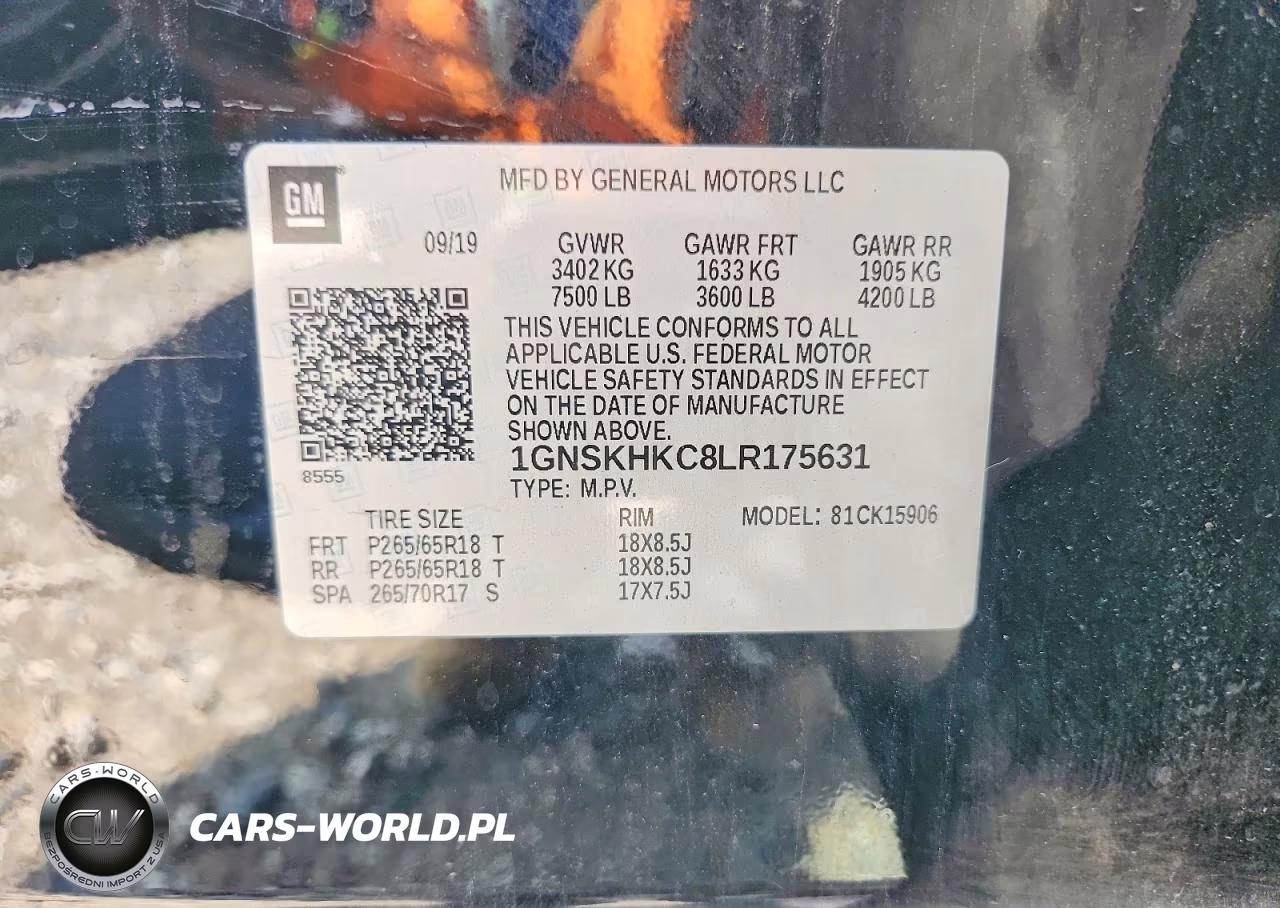 2020 Chevrolet Suburban K1500 Lt VIN:1GNSKHKC8LR175631 - 13