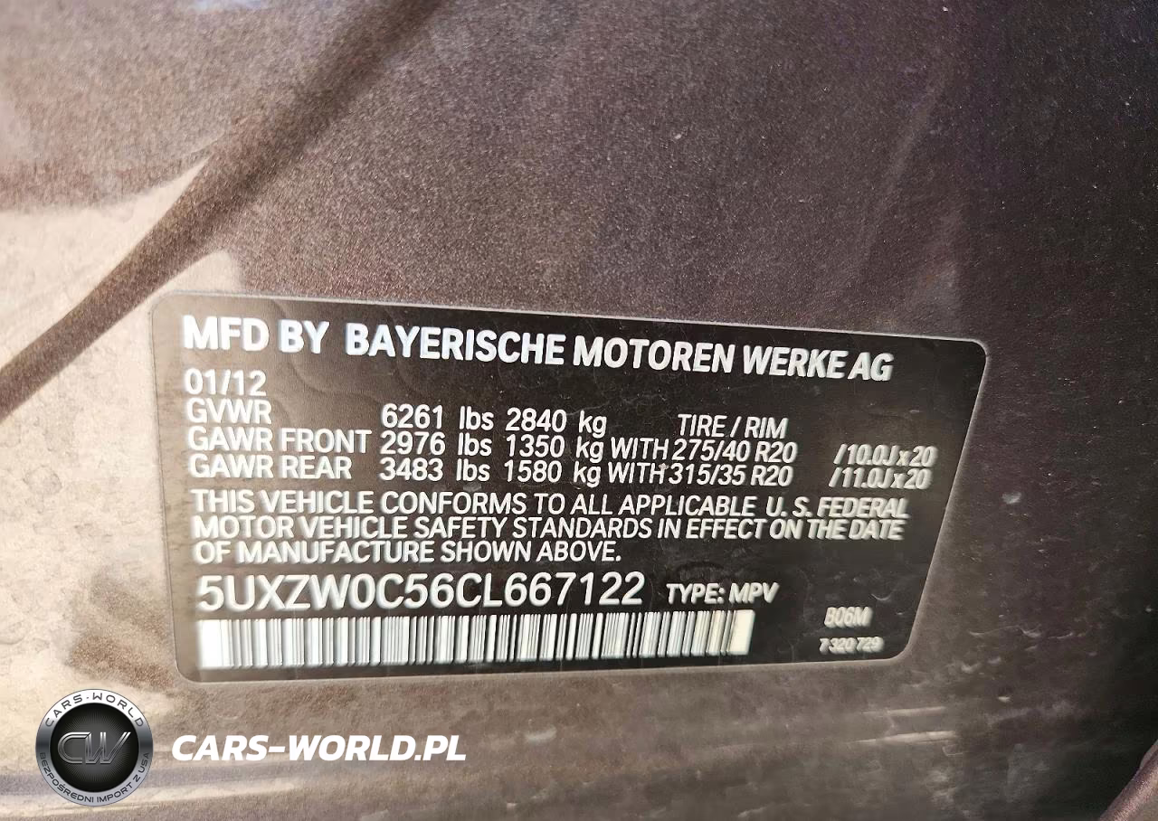 2012 BMW X5 xDrive35D VIN:5UXZW0C56CL667122 - 13