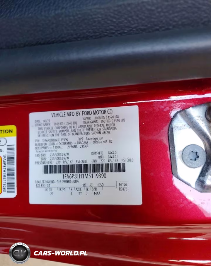 2021 Ford Mustang VIN:1FA6P8TH1M5119390 - 12