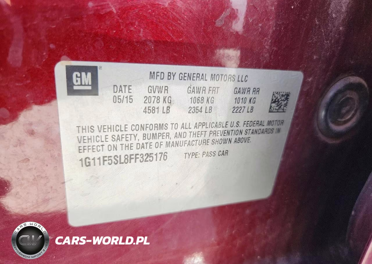 2015 Chevrolet Malibu Ltz VIN:1G11F5SL8FF325176 - 12