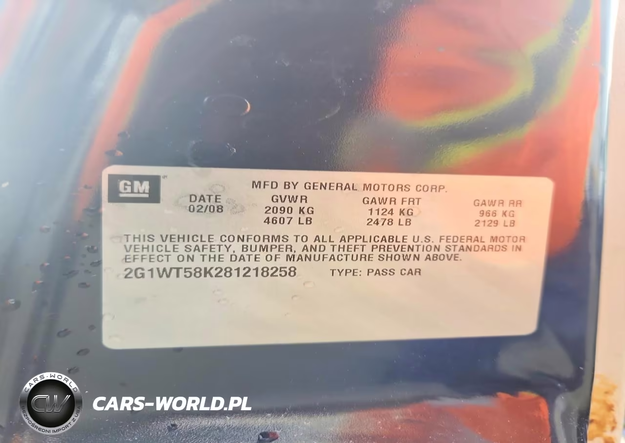 2008 Chevrolet Impala Lt VIN:2G1WT58K281218258 - 12