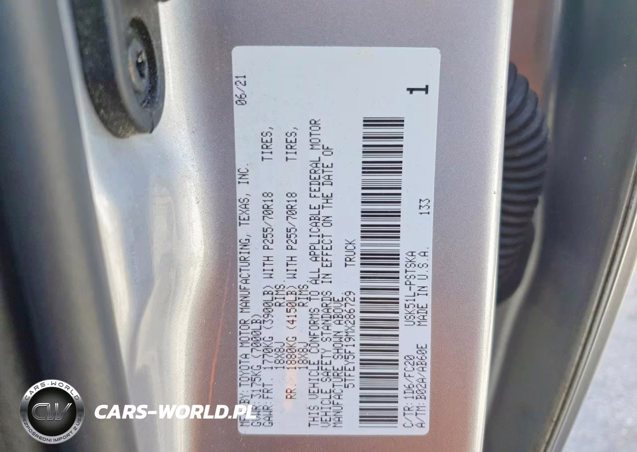 2021 Toyota Tundra Crewmax Sr5 VIN:5TFEY5F19MX286729 - 13