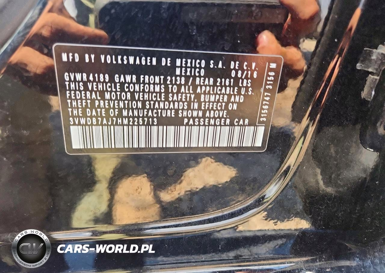 2017 Volkswagen Jetta Se VIN:3VWDB7AJ7HM225713 - 12