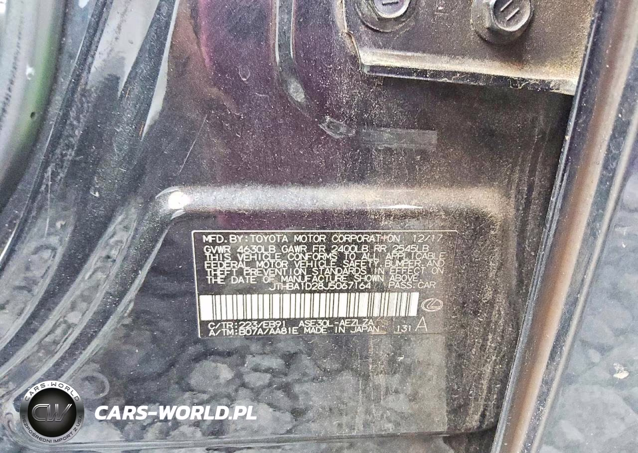 2018 Lexus Is 300 VIN:JTHBA1D28J5067164 - 12