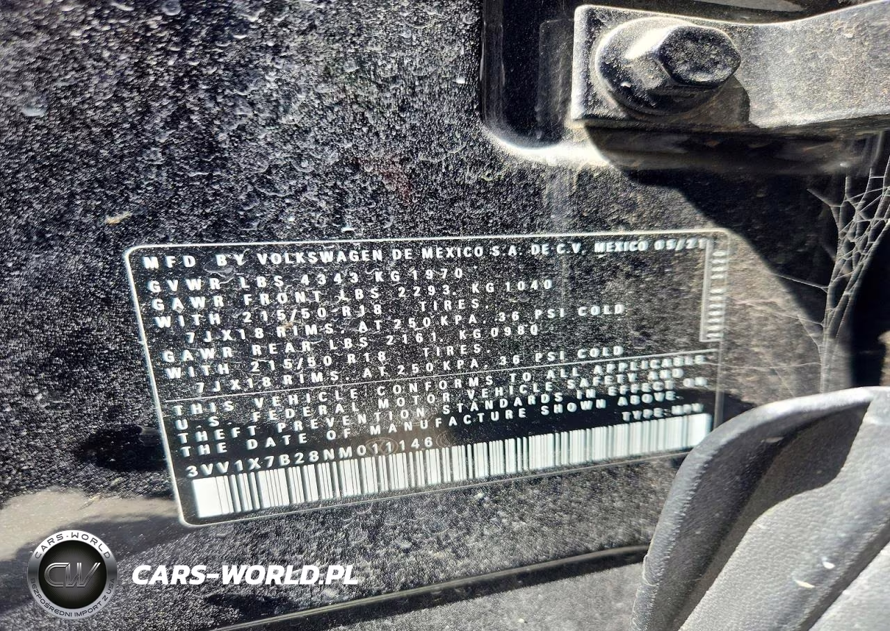 2022 Volkswagen Taos Sel VIN:3VV1X7B28NM011146 - 12