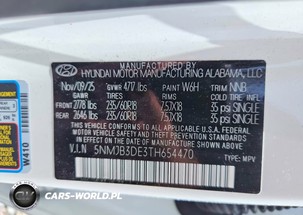 2026 Hyundai Tucson Sel VIN:5NMJB3DE3TH654470 - 14