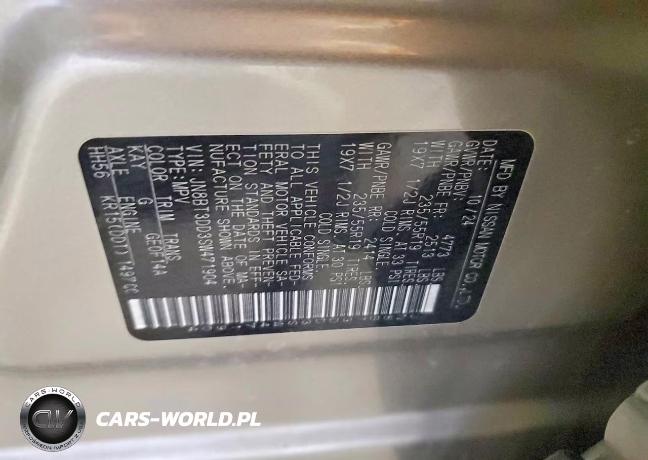2025 Nissan Rogue Platinum VIN:JN8BT3DD3SW471904 - 13