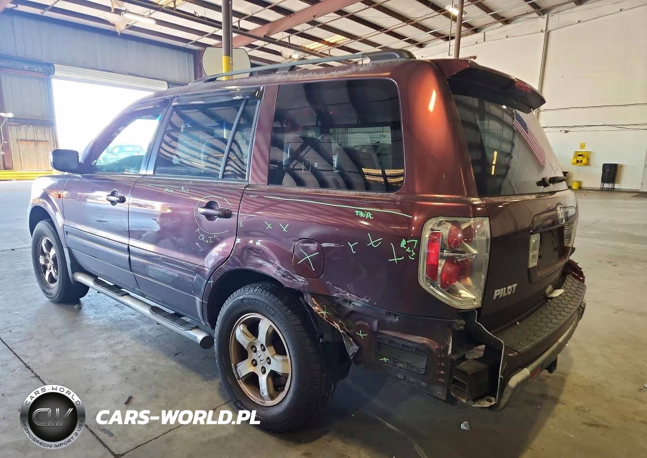 2007 Honda Pilot Exl VIN:5FNYF28577B001686 - 2