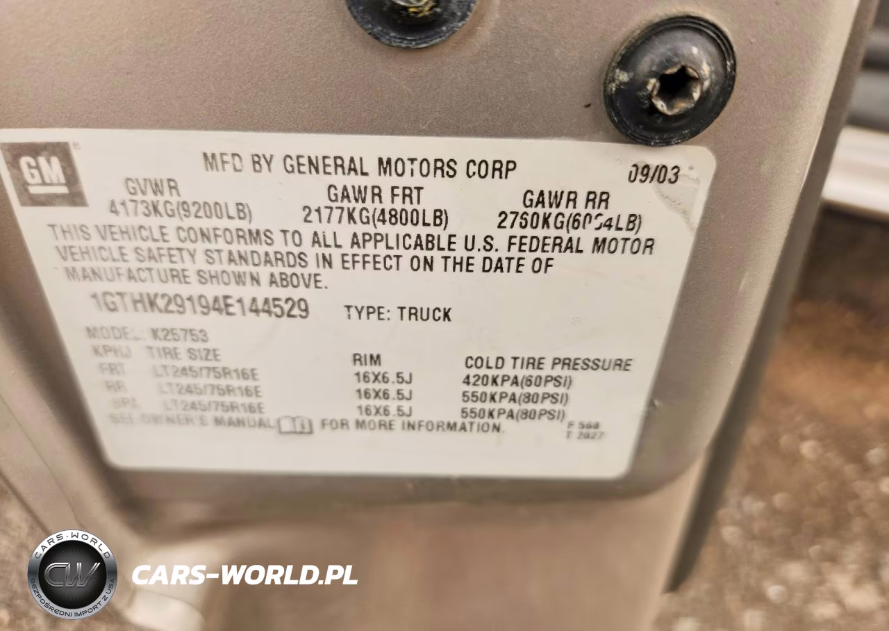 2004 GMC Sierra K2500 Heavy Duty VIN:1GTHK29194E144529 - 12