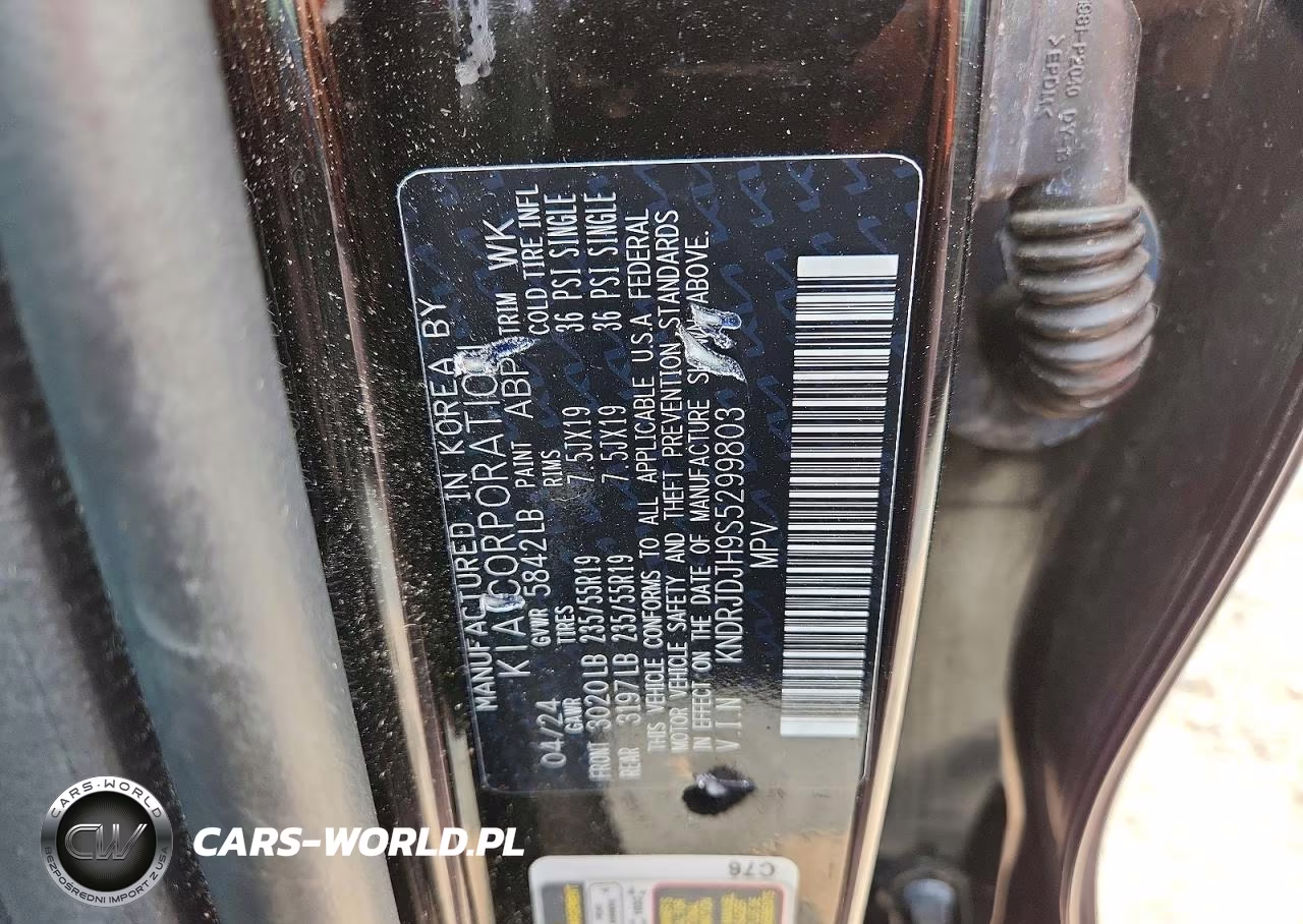 2025 Kia Sorento Ex VIN:KNDRJDJH9S5299803 - 13