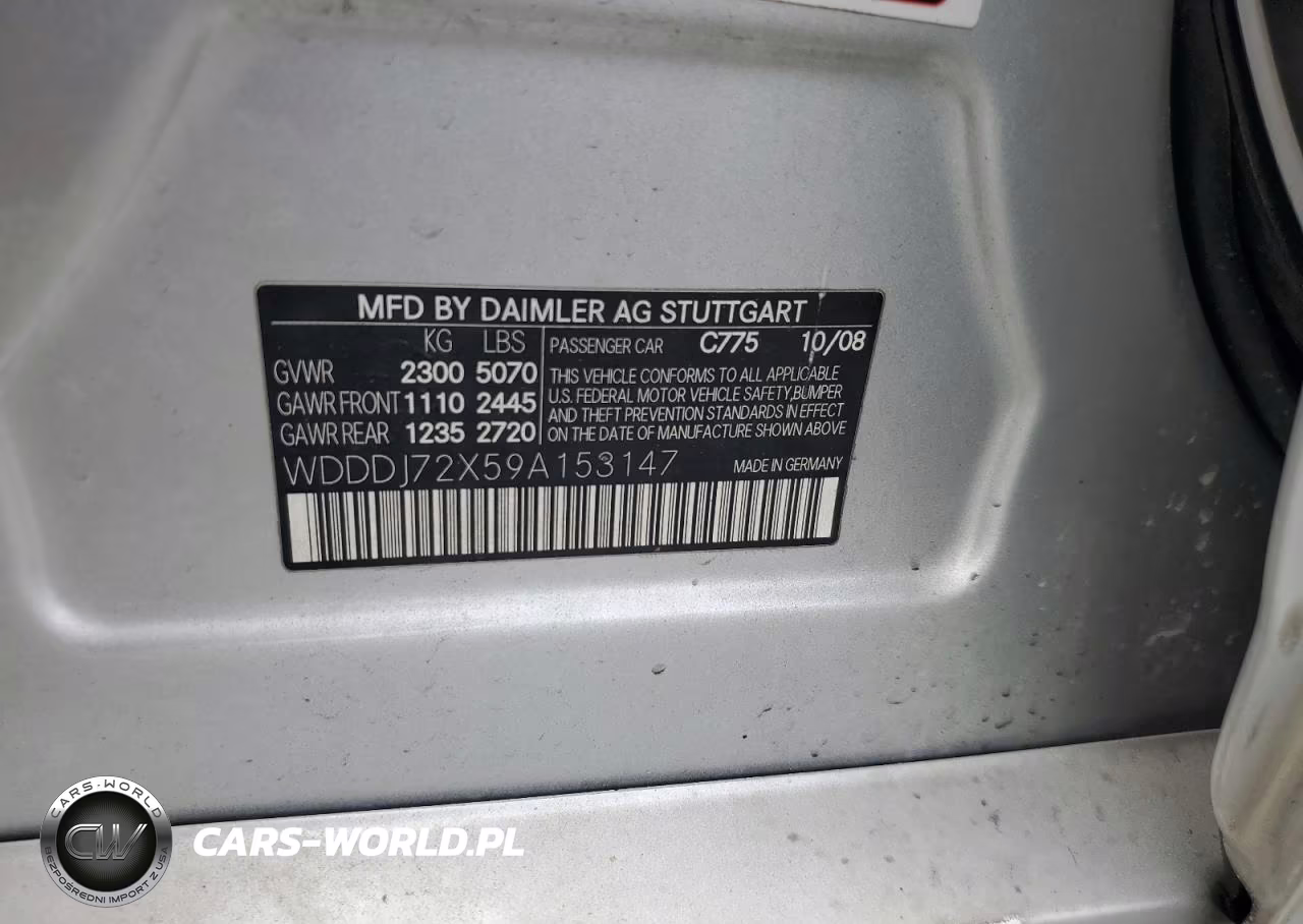 2009 Mercedes-Benz Cls 550 VIN:WDDDJ72X59A153147 - 12