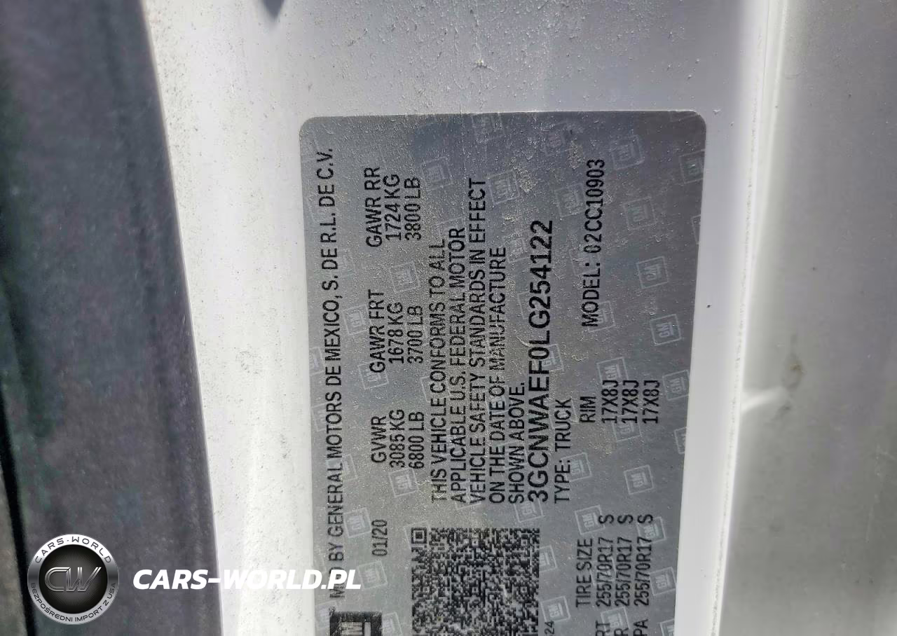 2020 Chevrolet Silverado C1500 VIN:3GCNWAEF0LG254122 - 13
