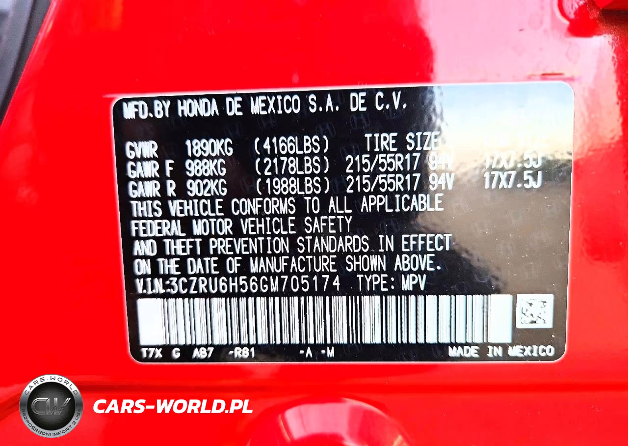 2016 Honda Hr-V Ex VIN:3CZRU6H56GM705174 - 13