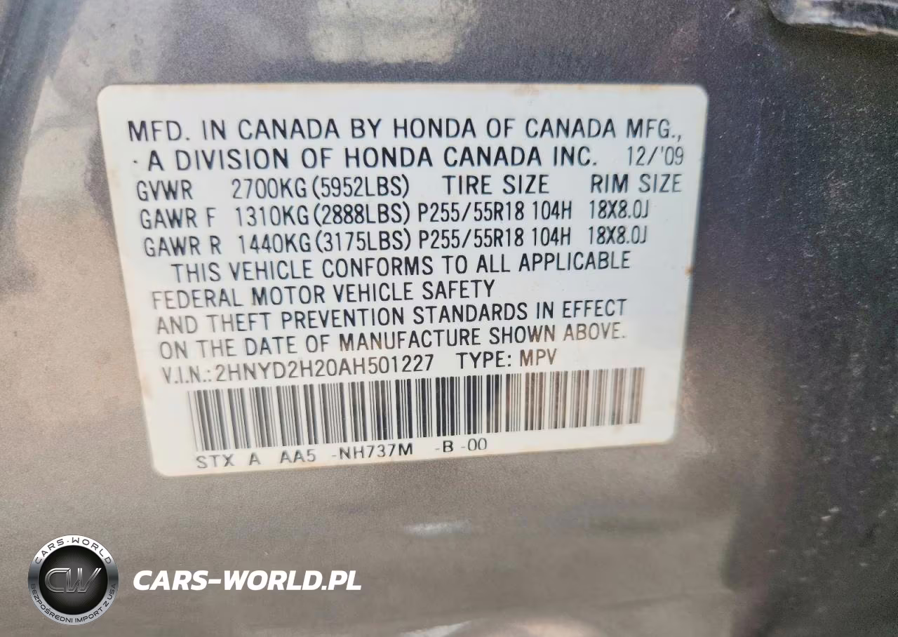 2010 Acura Mdx VIN:2HNYD2H20AH501227 - 13