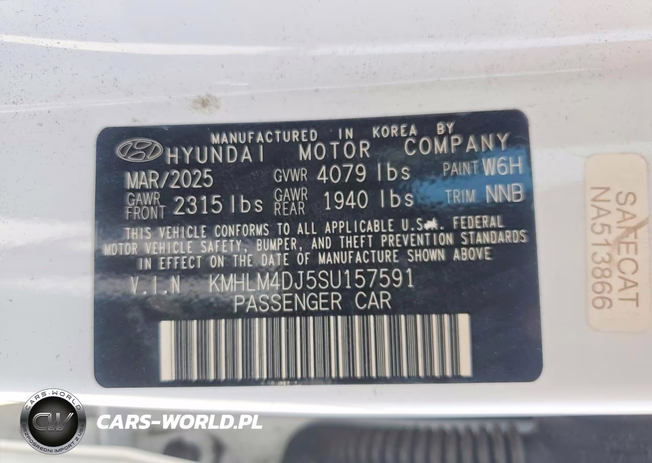 2025 Hyundai Elantra Hybrid Blue VIN:KMHLM4DJ5SU157591 - 12