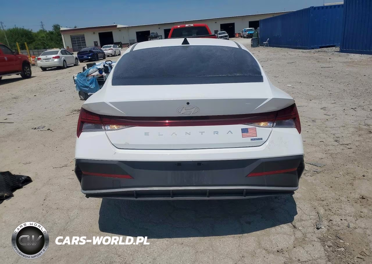 2025 Hyundai Elantra Hybrid Blue VIN:KMHLM4DJ5SU157591 - 6