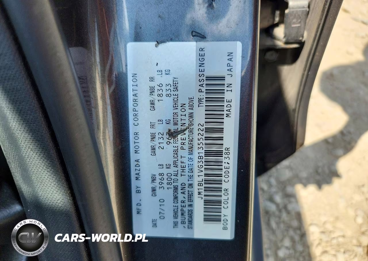 2011 Mazda 3 I VIN:JM1BL1VG3B1355222 - 12