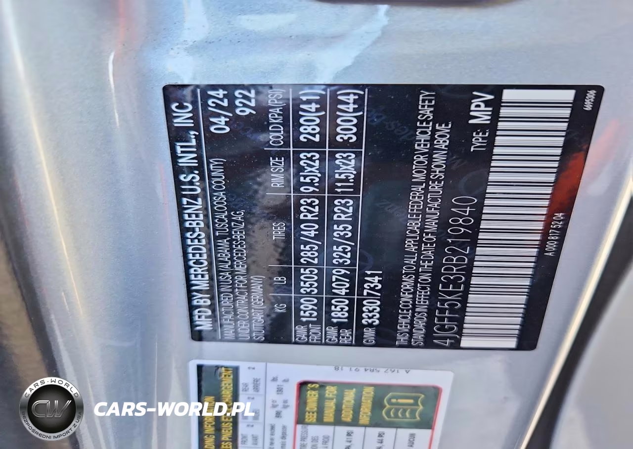2024 Mercedes-Benz Gls 450 4Matic VIN:4JGFF5KE3RB219840 - 13