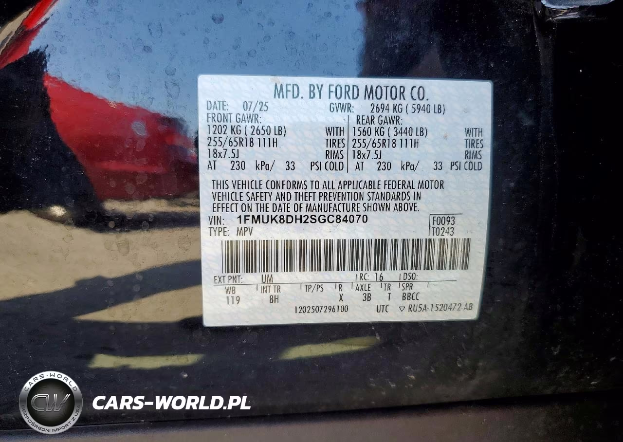 2025 Ford Explorer Active VIN:1FMUK8DH2SGC84070 - 12