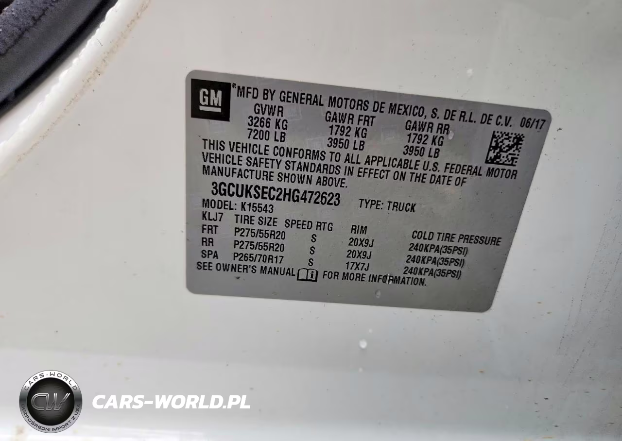 2017 Chevrolet Silverado K1500 Ltz VIN:3GCUKSEC2HG472623 - 12