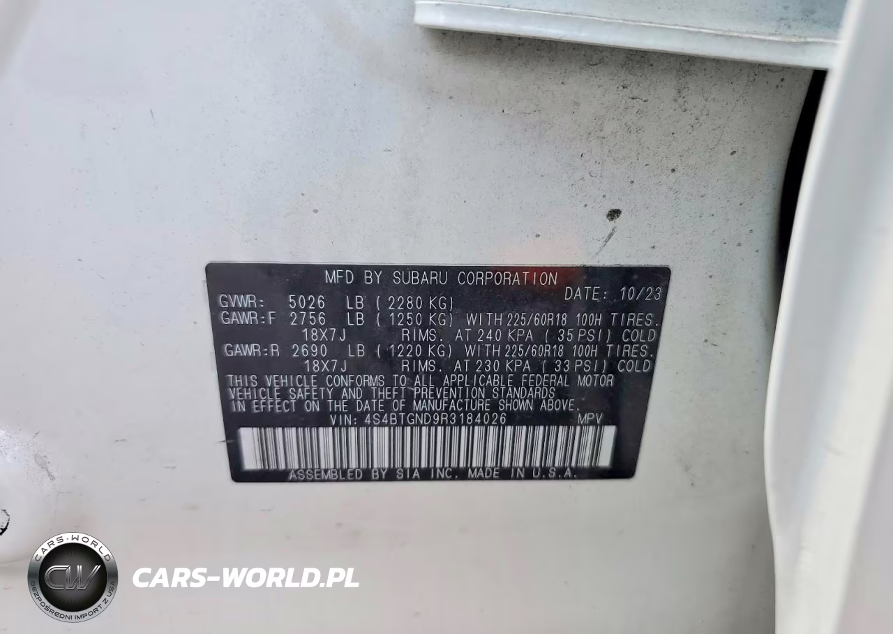 2024 Subaru Outback Limited Xt VIN:4S4BTGND9R3184026 - 13