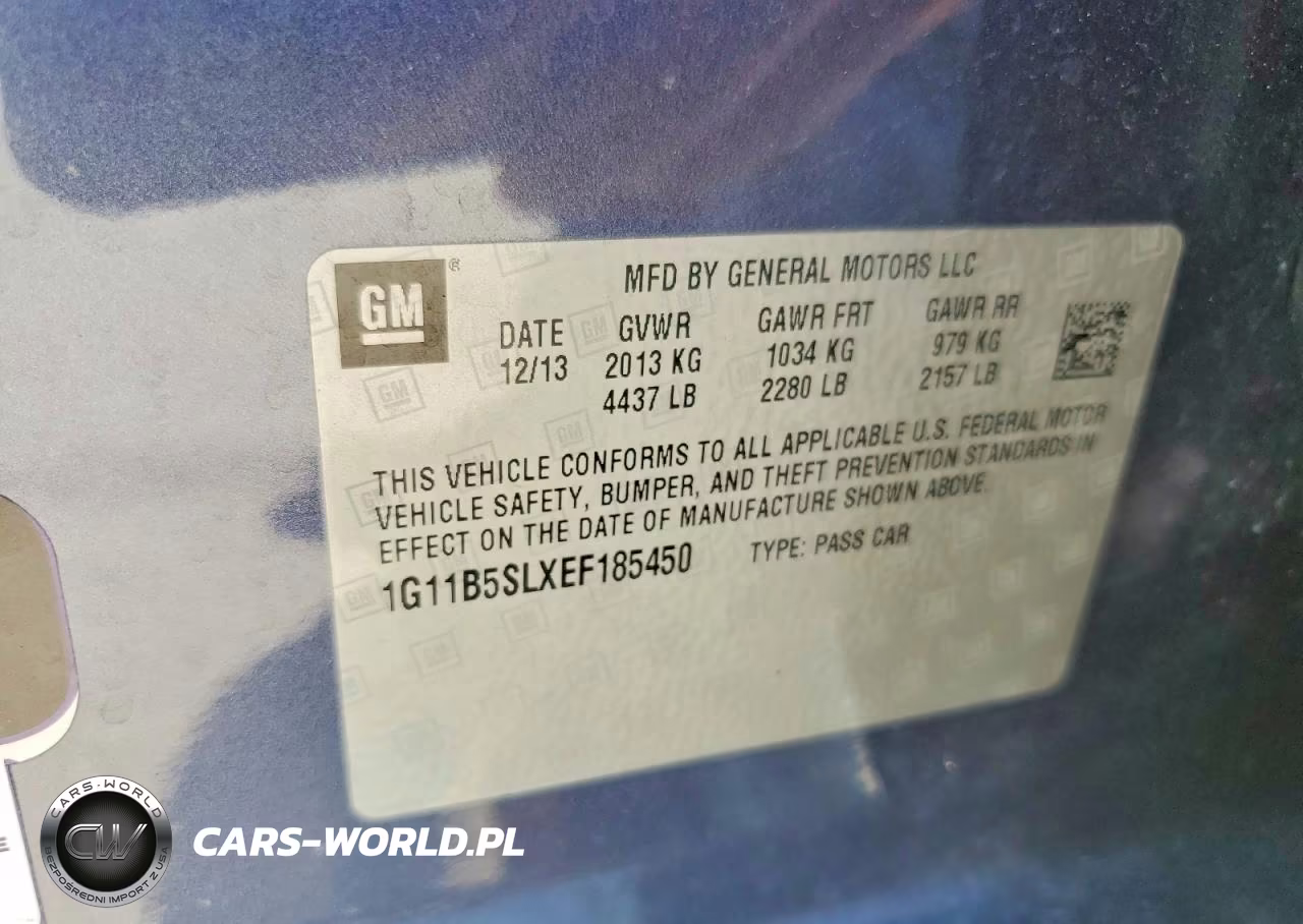 2014 Chevrolet Malibu Ls VIN:1G11B5SLXEF185450 - 12