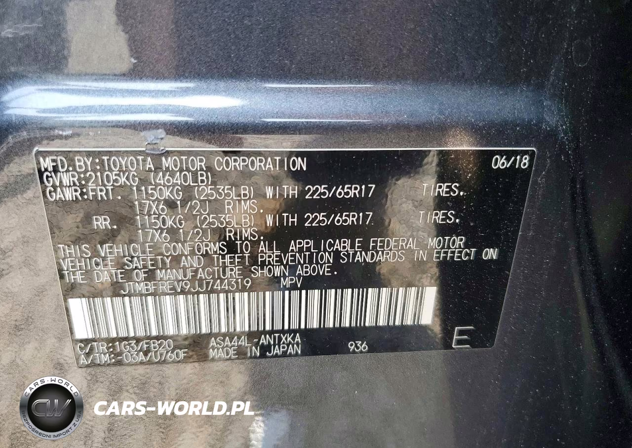 2018 Toyota Rav4 Le VIN:JTMBFREV9JJ744319 - 13