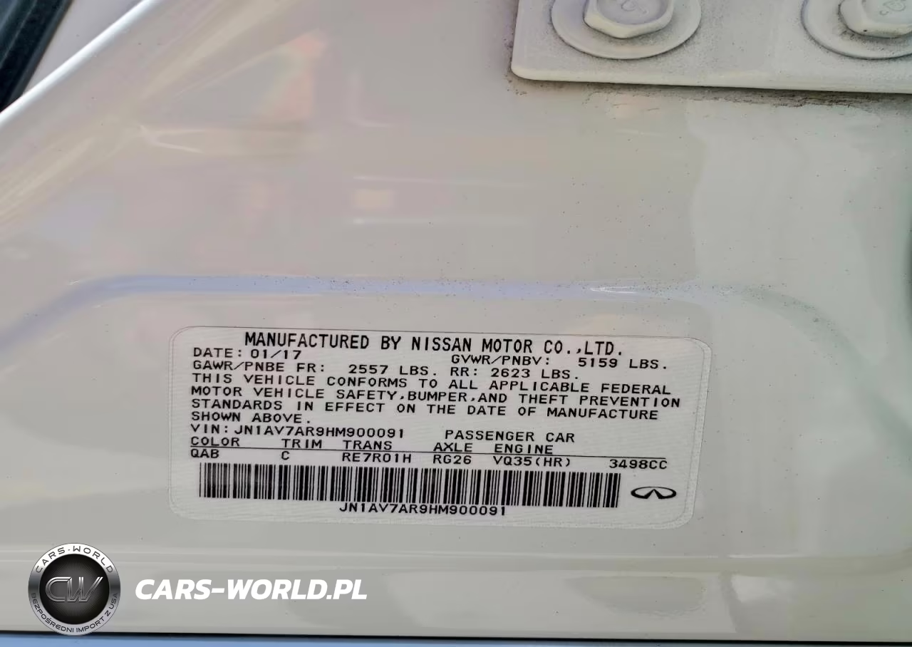 2017 Infiniti Q50 VIN:JN1AV7AR9HM900091 - 12