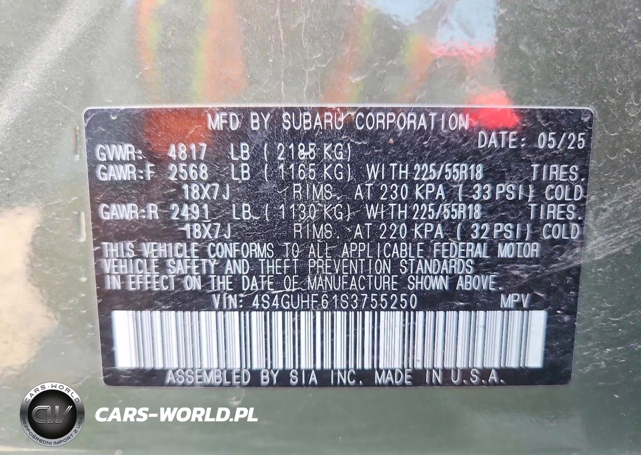 2025 Subaru Crosstrek Sport VIN:4S4GUHF61S3755250 - 13