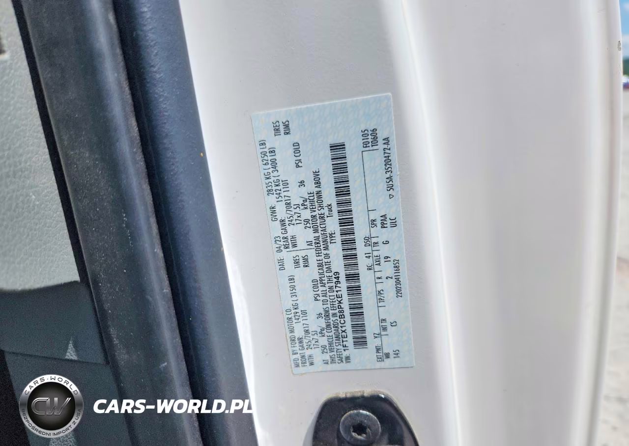2023 Ford F150 Super Cab VIN:1FTEX1CB8PKE17949 - 12