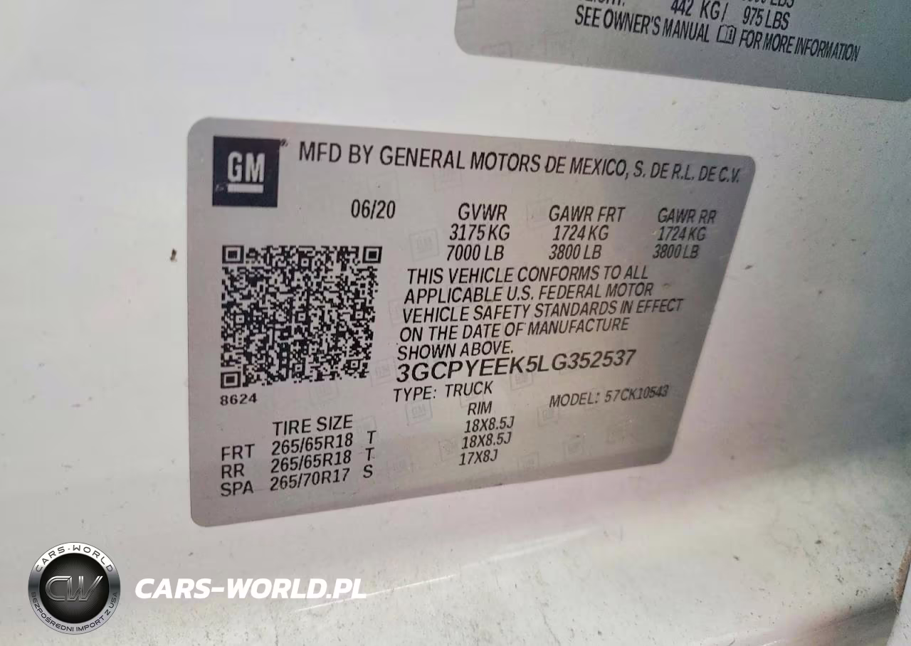 2020 Chevrolet Silverado K1500 Rst VIN:3GCPYEEK5LG352537 - 12