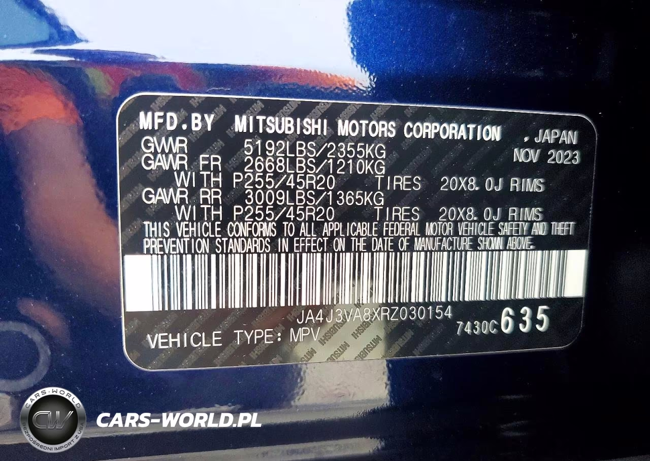 2024 Mitsubishi Outlander Se VIN:JA4J3VA8XRZ030154 - 14