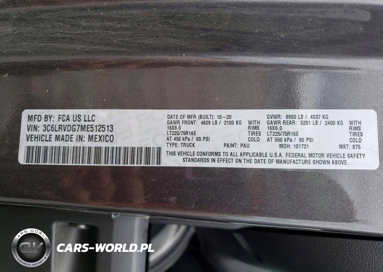 2021 Ram Promaster 2500 Rv VIN:3C6LRVDG7ME512513 - 12