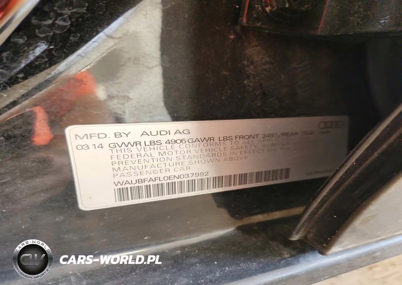 2014 Audi A4 Premium VIN:WAUBFAFL0EN037992 - 12
