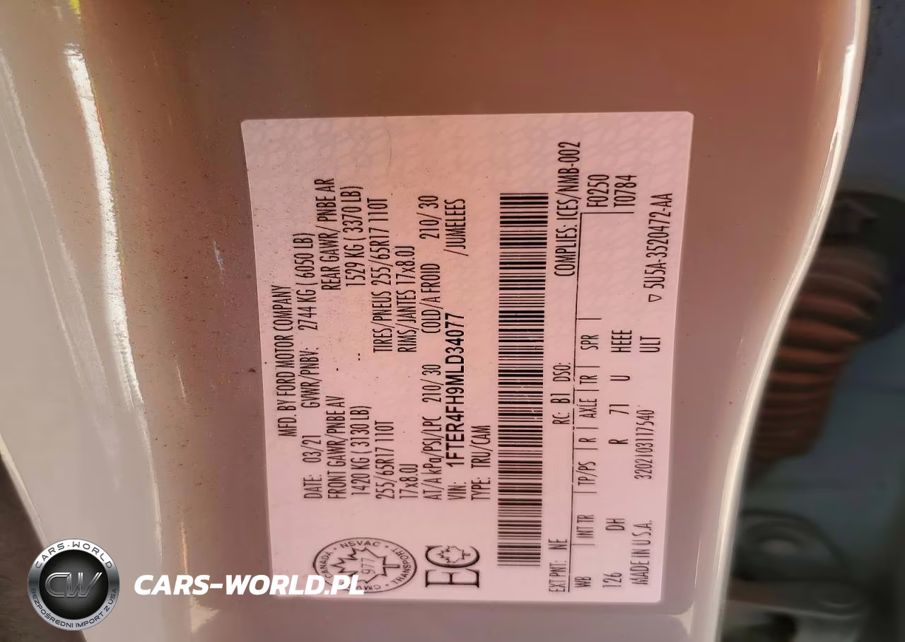 2021 Ford Ranger Xl VIN:1FTER4FH9MLD34077 - 12