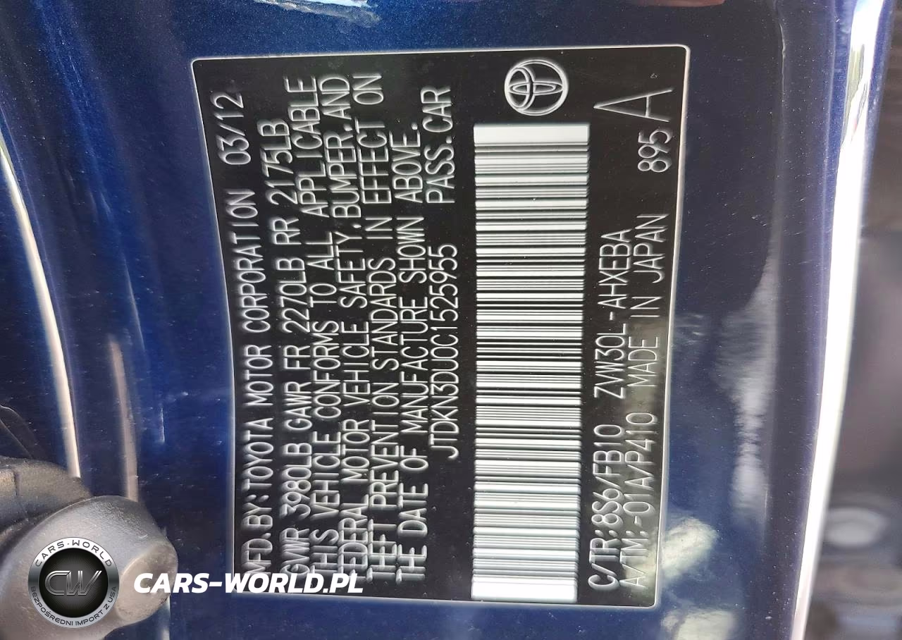 2001 Toyota Prius VIN:JTDKN3DU0C1525955 - 12