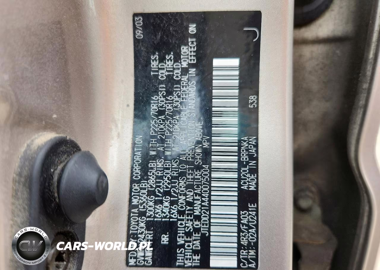 2004 Toyota Highlander Base VIN:JTEDD21A440075004 - 13