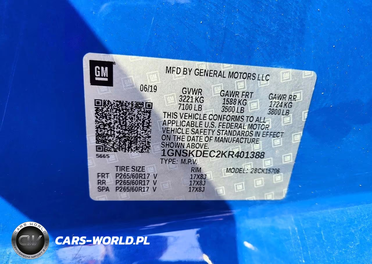 2019 Chevrolet Tahoe Police VIN:1GNSKDEC2KR401388 - 13
