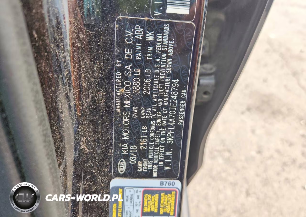 2018 Kia Forte Lx VIN:3KPFL4A70JE248794 - 12
