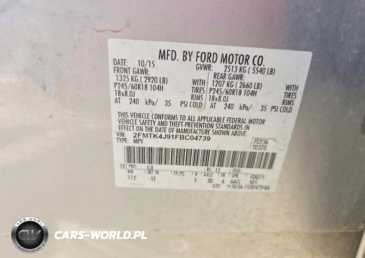 2015 Ford Edge Sel VIN:2FMTK4J91FBC04739 - 13