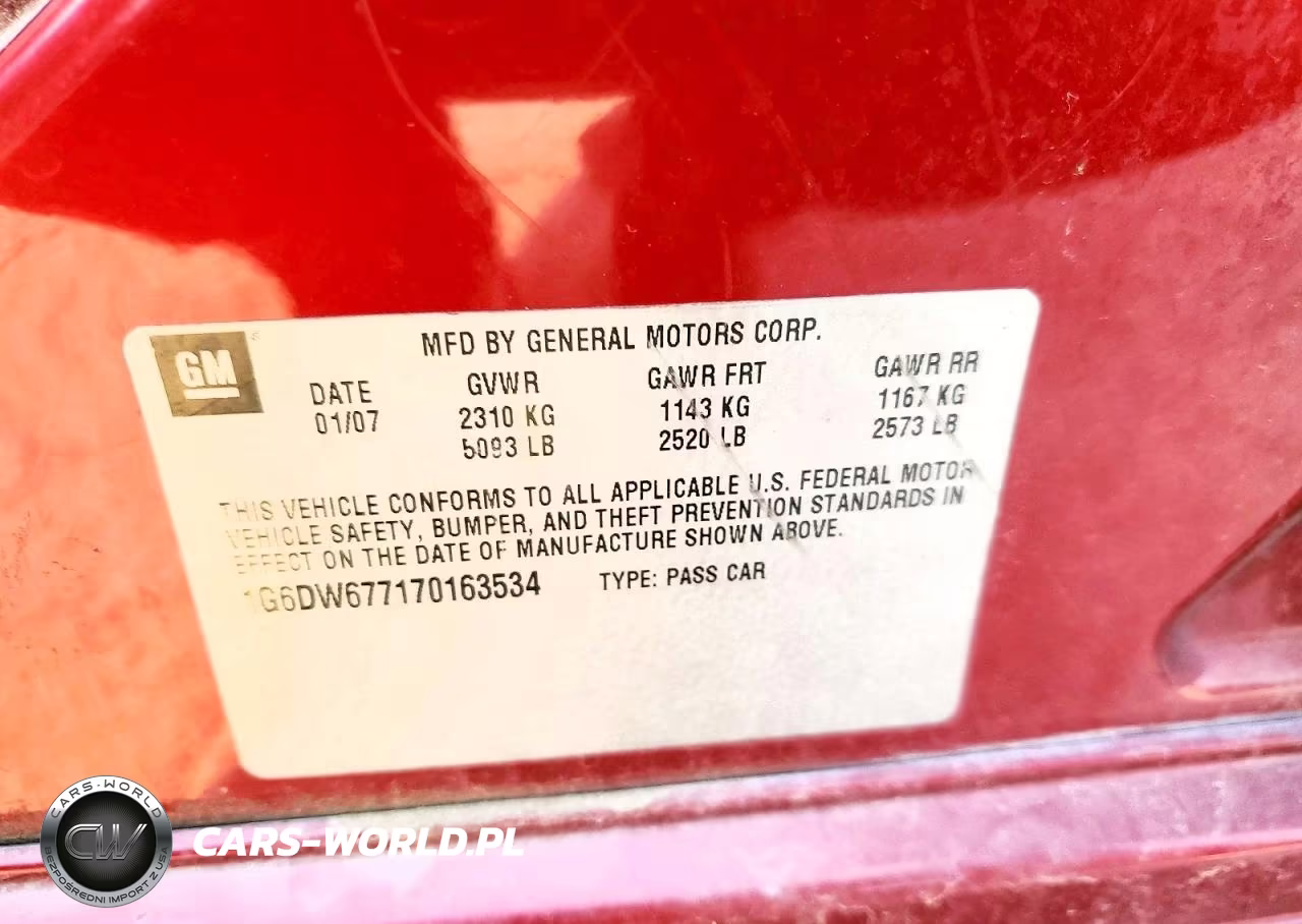 2007 Cadillac Sts VIN:1G6DW677170163534 - 12